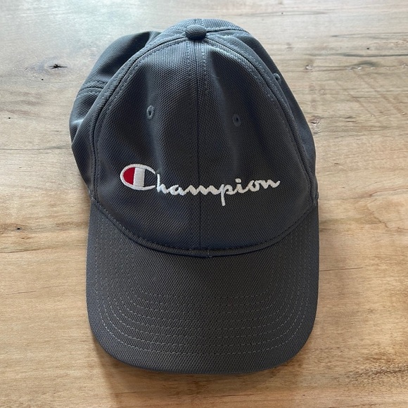 Champion Accessories - Champion Grey Embroidered Baseball Hat